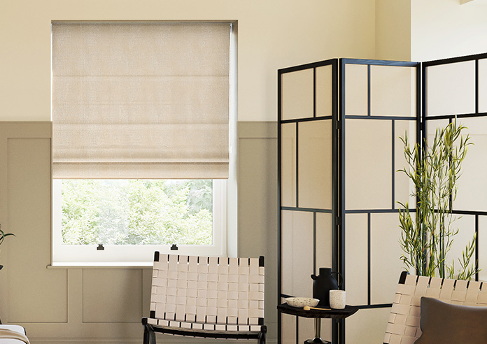 Memphis, Off White - Twist&Fit Roman Blind - Image 3
